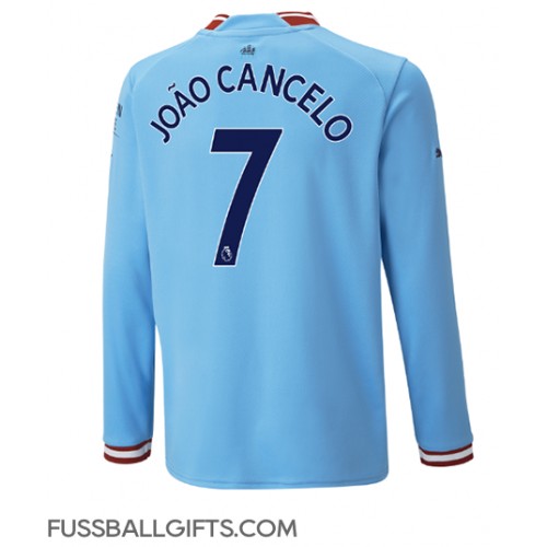 Manchester City Joao Cancelo #7 Fußballbekleidung Heimtrikot 2022-23 Langarm